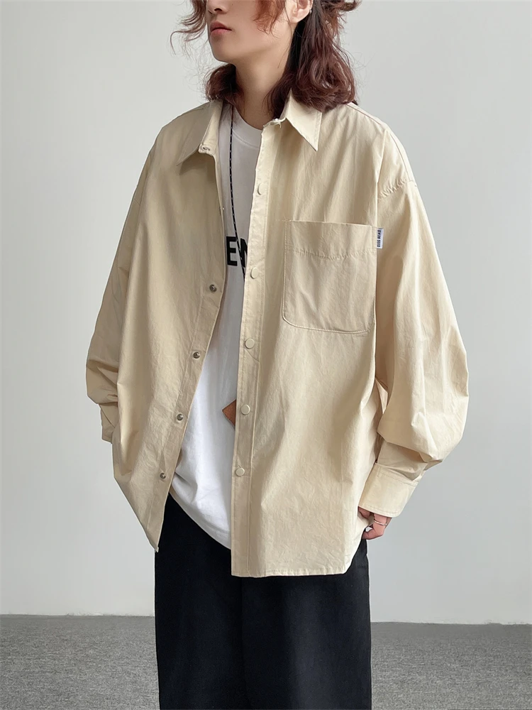 Versatile Basic Long Sleeve Workwear Shirt Men's Pure Color Cityboy Retro Style Casual Loose Fit Shirt for All Seasons
Versatile Basic Long Sleeve Workwear Shirt Men's Pure Color Cityboy Retro Style Casual Loose Fit Shirt for All Seasons