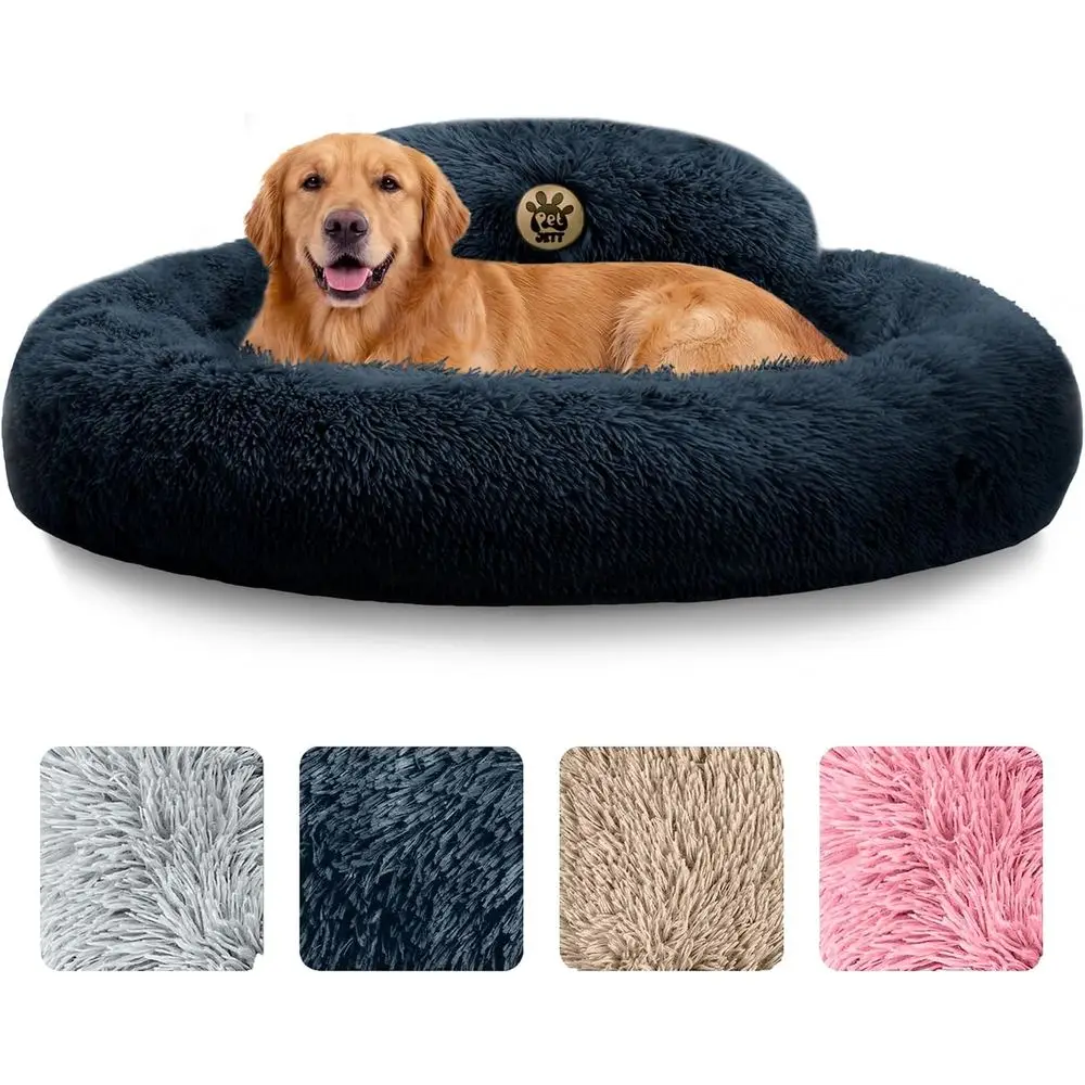 Large 36 Round Washable Anti-Slip Donut Dog Bed - Calming, Anti-Anxiety Comfort for Dogs up to 80 lbs - Grey
Large 36 Round Washable Anti-Slip Donut Dog Bed - Calming, Anti-Anxiety Comfort for Dogs up to 80 lbs - Grey
