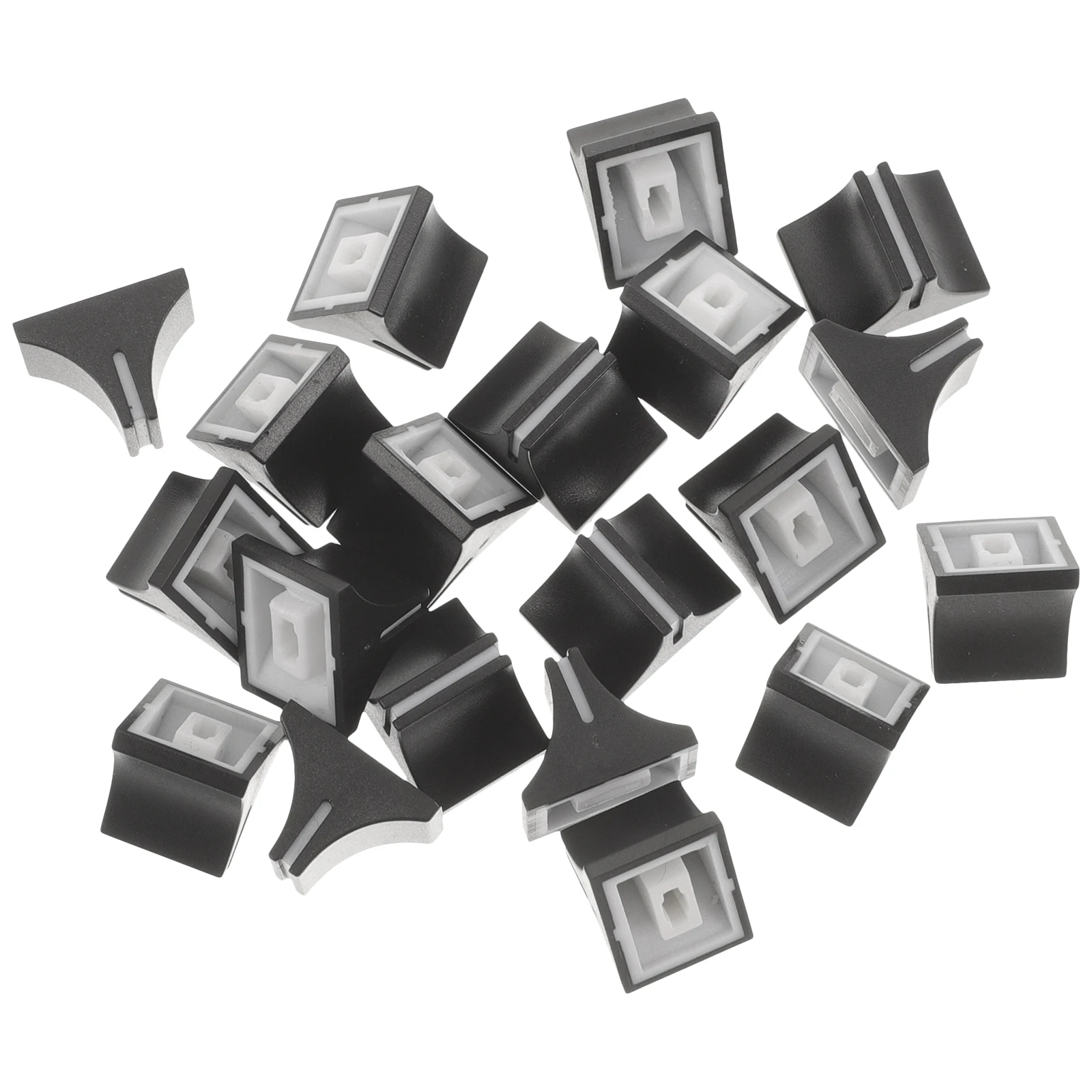 20pcs Push Keycap Slider Caps for Straight Potentiometer Mixer Knobs Black Plastic DJ Equipment Accessories
20pcs Push Keycap Slider Caps for Straight Potentiometer Mixer Knobs Black Plastic DJ Equipment Accessories