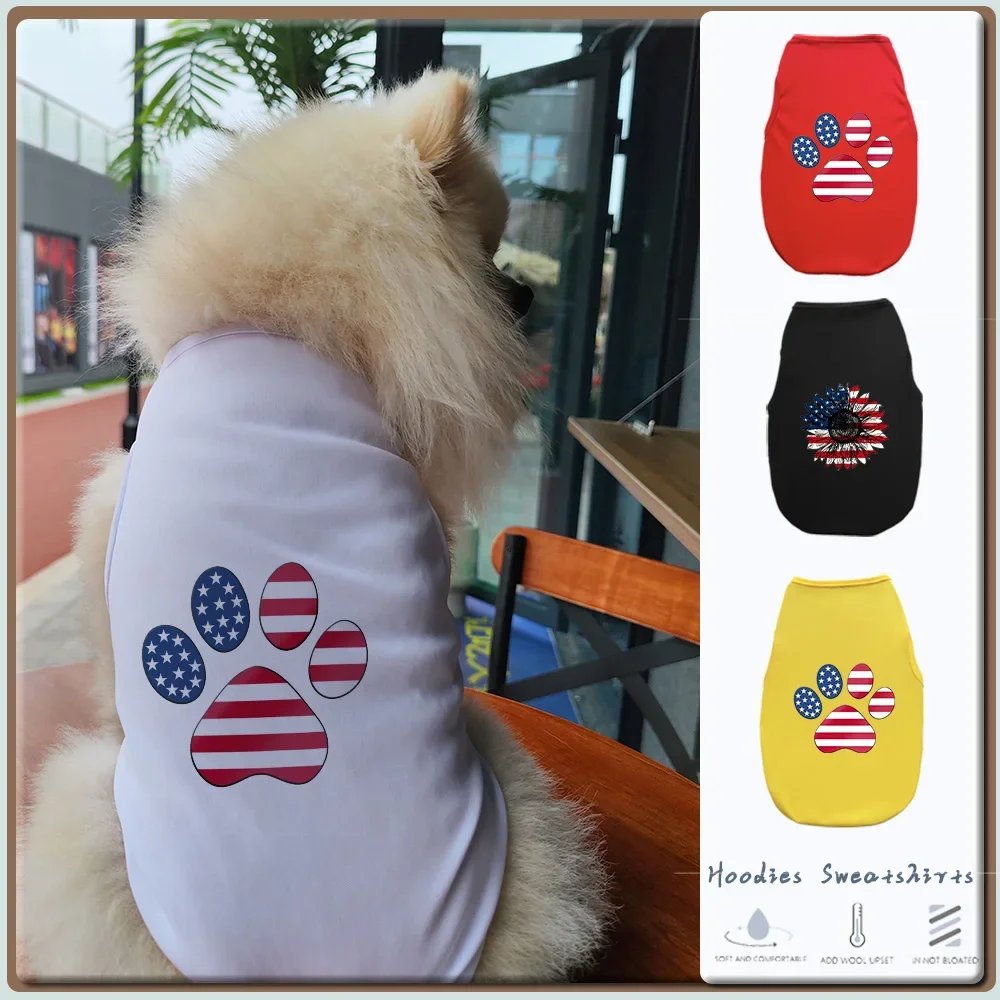 American Flag/dog Pattern Cat/Dog Print Vest Cat and Dog Breathable Small and Medium Dog Top
American Flag/dog Pattern Cat/Dog Print Vest Cat and Dog Breathable Small and Medium Dog Top