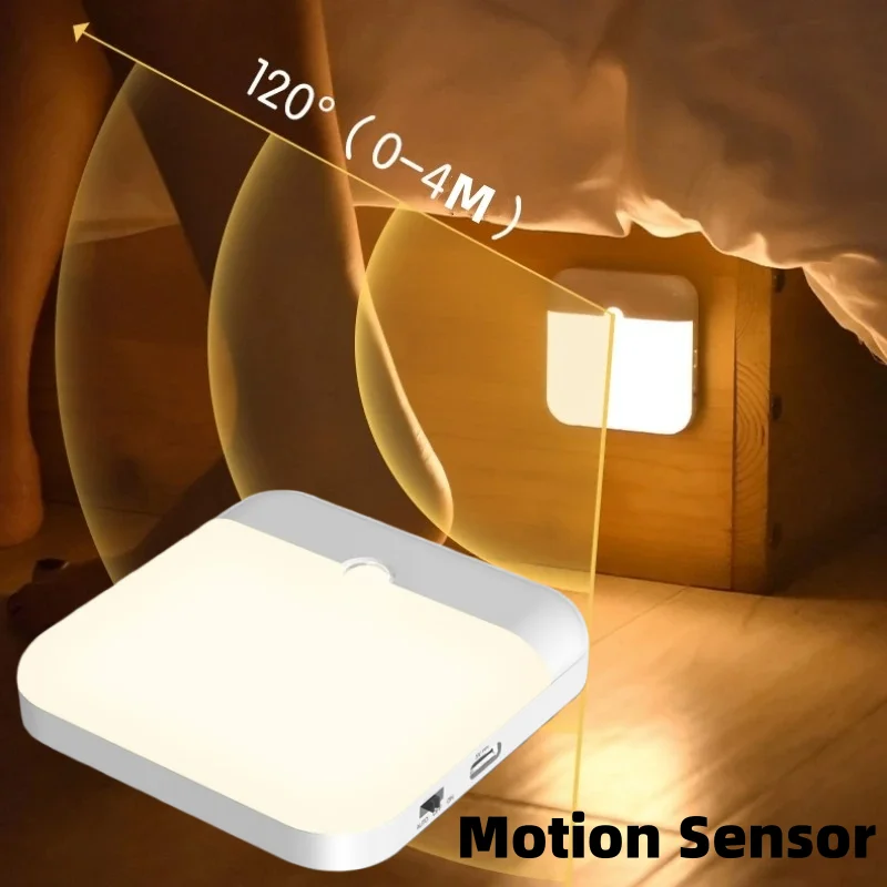 Led Motion Sensor Light Usb Charging Square Lamp for Bedroom Kitchen Stair Hallway Wardrobe Cupboard Lighting
Led Motion Sensor Light Usb Charging Square Lamp for Bedroom Kitchen Stair Hallway Wardrobe Cupboard Lighting