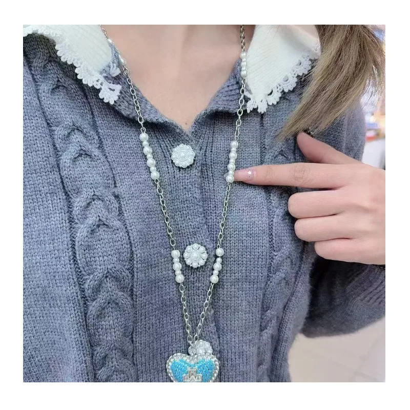 Sweet and Cool Personality Medieval Imitation Blue Turquoise Full of Diamonds Love Cross Earrings Super Flash Unique Necklace
Sweet and Cool Personality Medieval Imitation Blue Turquoise Full of Diamonds Love Cross Earrings Super Flash Unique Necklace