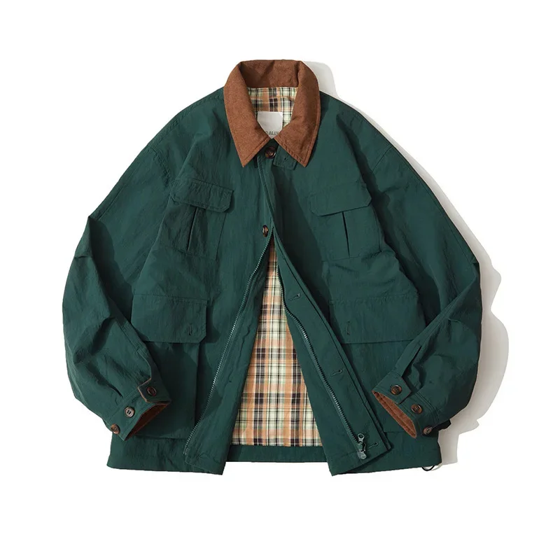 Japanese Streetwear High Quality Vintage Waterproof Work Jacket Men Clothing Harajuku Casual Lapel Cargo Coat Korean Fashion Top
Japanese Streetwear High Quality Vintage Waterproof Work Jacket Men Clothing Harajuku Casual Lapel Cargo Coat Korean Fashion Top