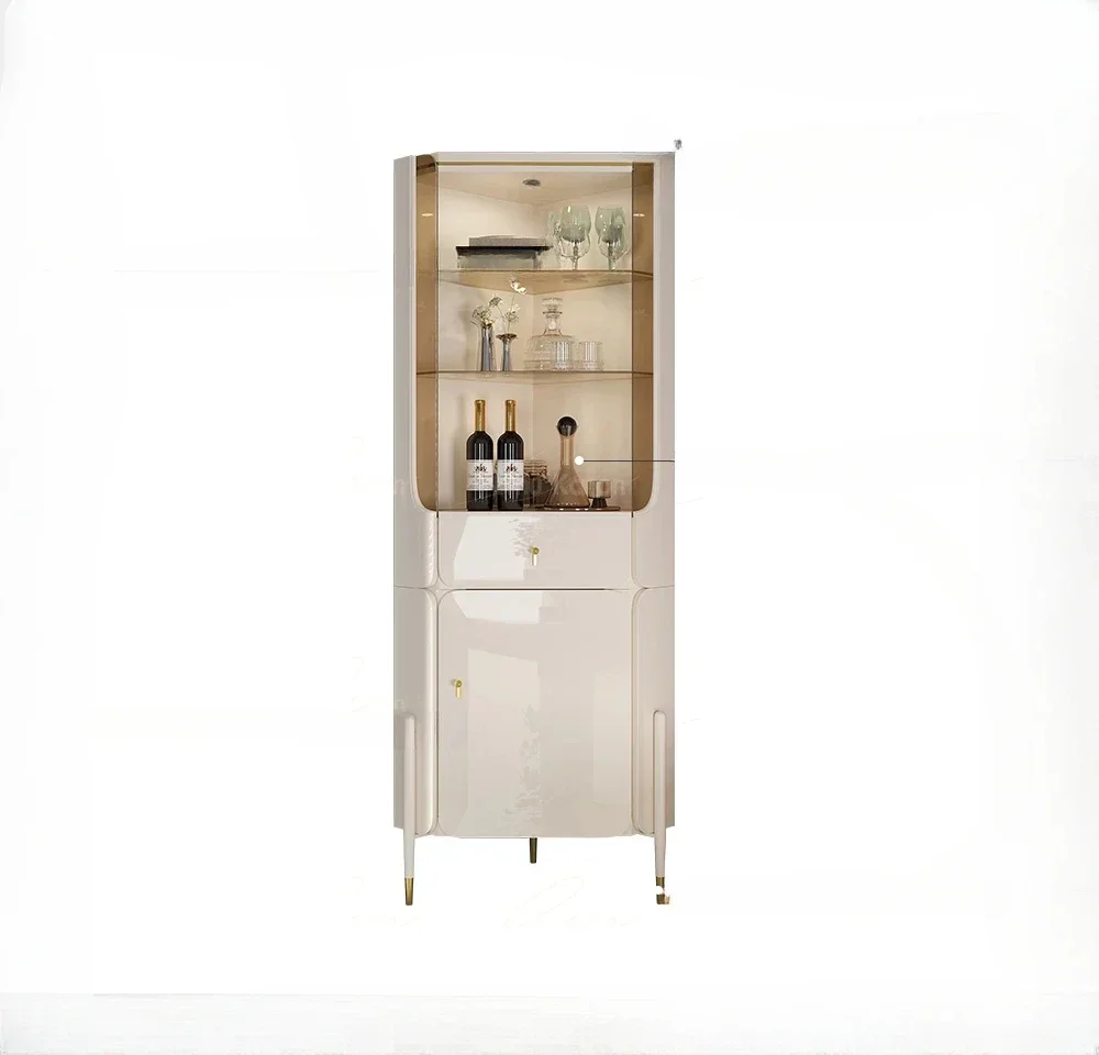 Light Luxury Stainless Steel Triangle Wine Cabinet Display Cabinet Living Room Glass Corner Cabinet with Drawer
Light Luxury Stainless Steel Triangle Wine Cabinet Display Cabinet Living Room Glass Corner Cabinet with Drawer