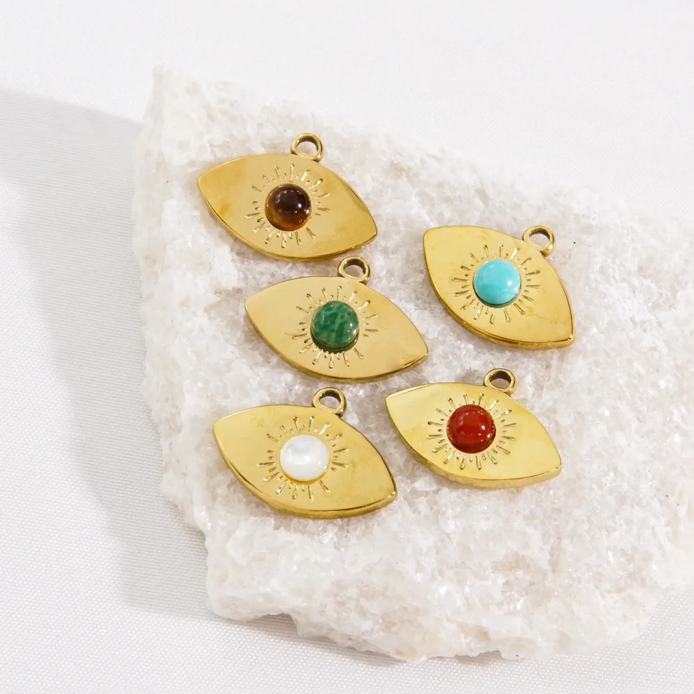 3Pcs Stainless Steel Multicolour Eye Style Natural Stones Polished Shiny Pendant Charms DIY Necklace Bracelet Jewelry
3Pcs Stainless Steel Multicolour Eye Style Natural Stones Polished Shiny Pendant Charms DIY Necklace Bracelet Jewelry