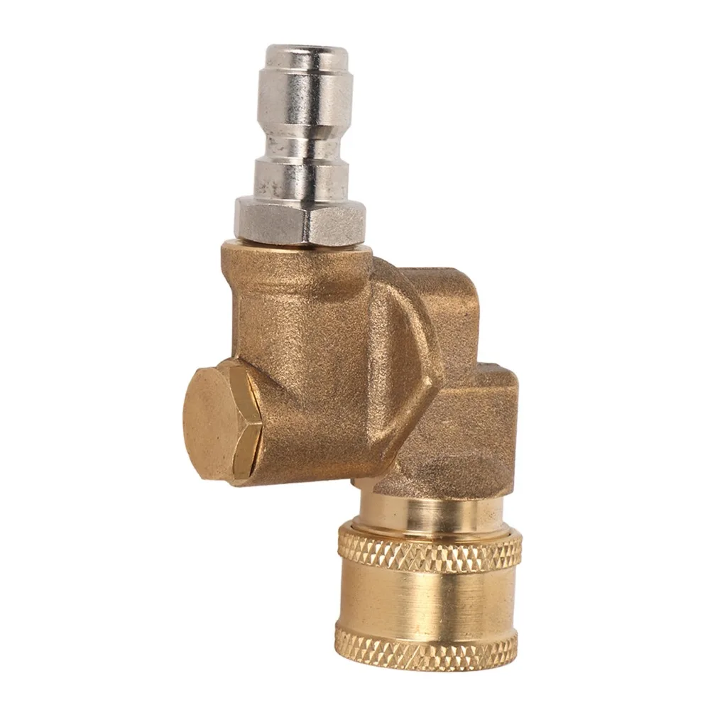 4500psi Pressure Washer Pivoting Coupler 1/4” Quick Connect 5 Angles 180 Degree Pressure Washer Nozzle Adapter Adjustable
4500psi Pressure Washer Pivoting Coupler 1/4” Quick Connect 5 Angles 180 Degree Pressure Washer Nozzle Adapter Adjustable