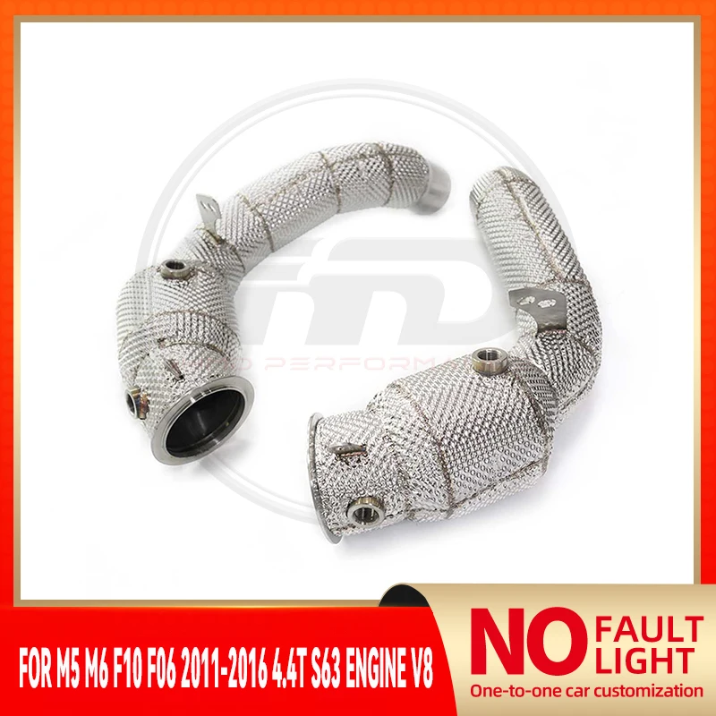 HMD No Fault Light Stainless Steel Downpipe For BMW M5 M6 F10 F06 2011-2016 4.4T S63 Engine V8 High Performance With Heat Shield
HMD No Fault Light Stainless Steel Downpipe For BMW M5 M6 F10 F06 2011-2016 4.4T S63 Engine V8 High Performance With Heat Shield