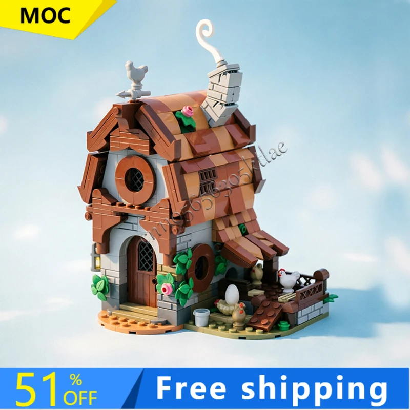518 деталей, модульный конструктор Moc: трехэтажный фермерский дом, набор для сборки, развивающие строительные блоки, игрушки для детей, рождественские подарки
518 деталей, модульный конструктор Moc: трехэтажный фермерский дом, набор для сборки, развивающие строительные блоки, игрушки для детей, рождественские подарки
