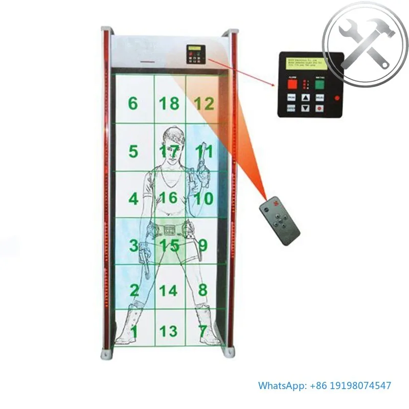 【specialized】18 Zone Walk Through Metal Detector Door Frame Security Archway Metal Detector
【specialized】18 Zone Walk Through Metal Detector Door Frame Security Archway Metal Detector