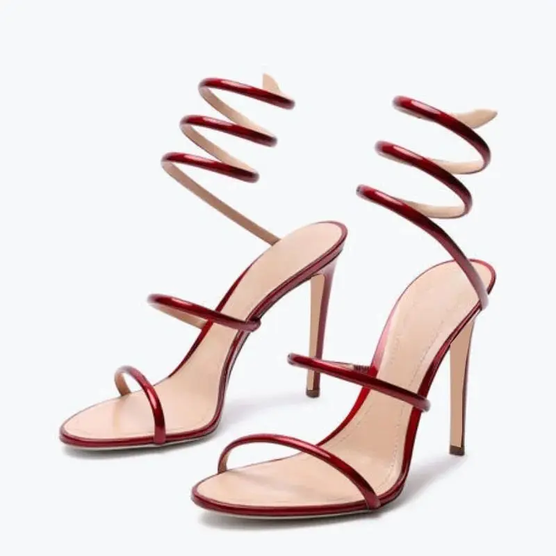 Round Toe Surround Straps Women Sandals Big Size Female Summer Dress Shoes Black Red Lady Modern Footwears
Round Toe Surround Straps Women Sandals Big Size Female Summer Dress Shoes Black Red Lady Modern Footwears