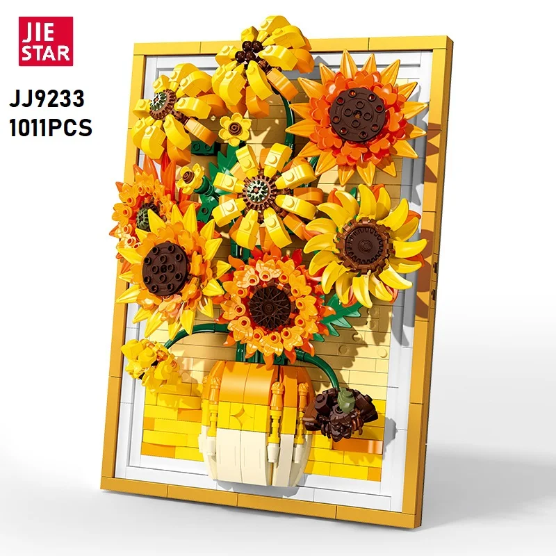 1011pcs Sunflower Painting Frame Kit World Famous Artwork Desktop Wall Hanging Educational Building Block Puzzle Toy Gift
1011pcs Sunflower Painting Frame Kit World Famous Artwork Desktop Wall Hanging Educational Building Block Puzzle Toy Gift