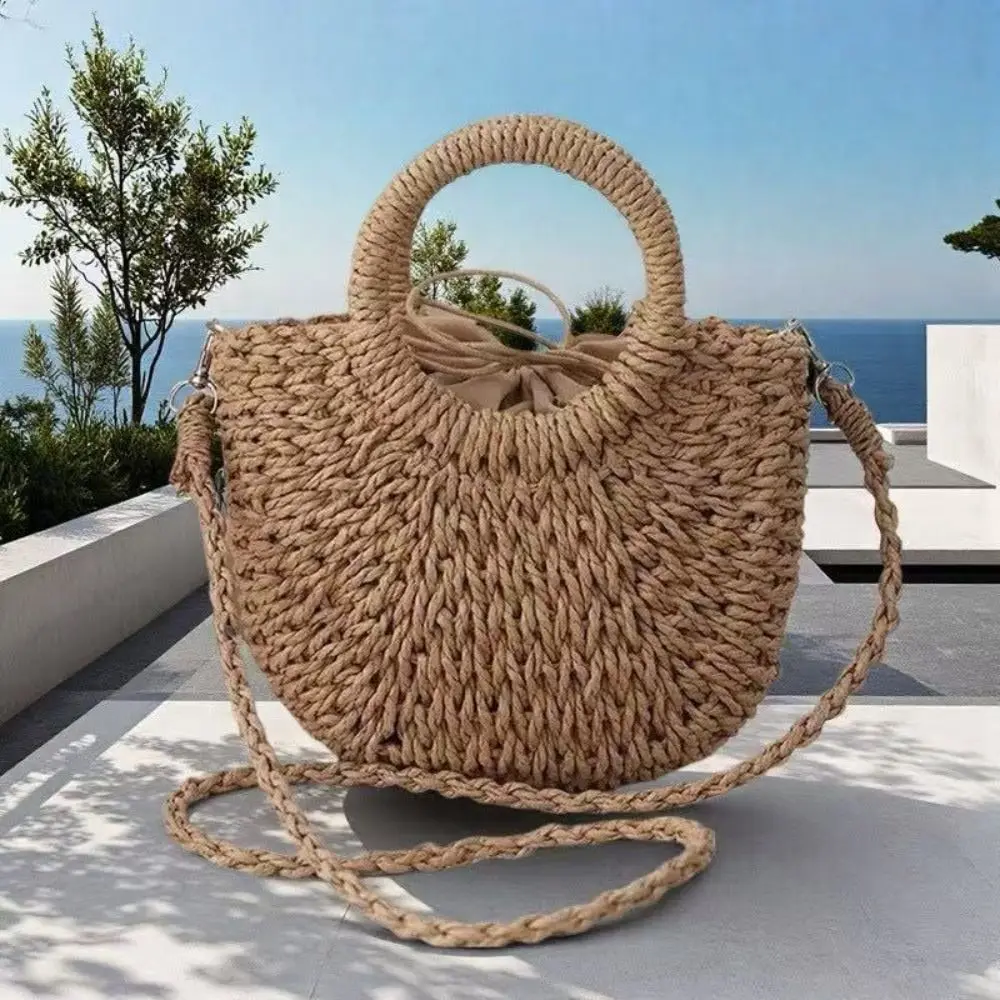 New Hand Woven Straw Woven Handbag Hollow Out Large Capacity Hand Woven Bag Boho Style Rattan Beach Bag Women's Fashion
New Hand Woven Straw Woven Handbag Hollow Out Large Capacity Hand Woven Bag Boho Style Rattan Beach Bag Women's Fashion