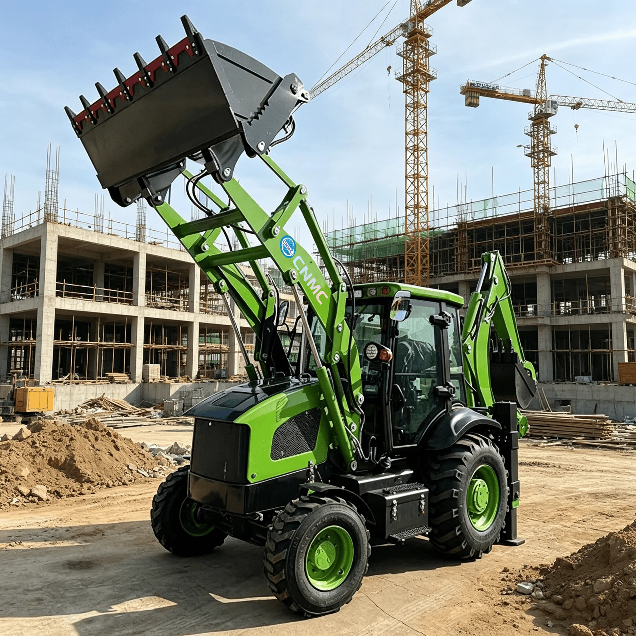 CN 35-45 4x4 Wheel ExcavatorLoader 10 Ton Multifunctional Backhoe Loader Two-End Operation EPA CE Certified construction site
CN 35-45 4x4 Wheel ExcavatorLoader 10 Ton Multifunctional Backhoe Loader Two-End Operation EPA CE Certified construction site