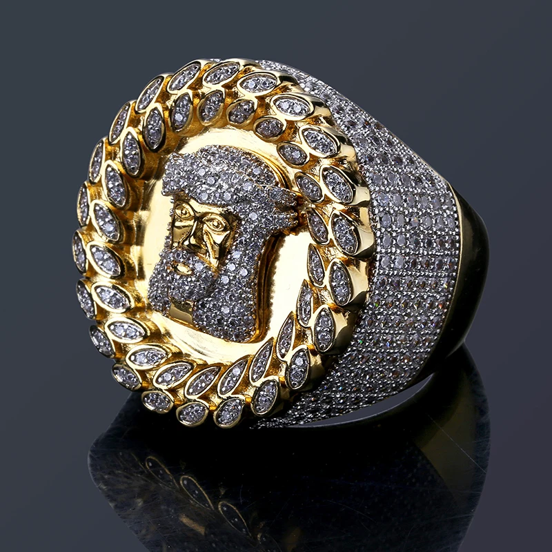 Хип-хоп 5A+ CZ Stone Paved Bling Ice Out JESUS PIECE Большие круглые кольца на палец для мужчин рэпер ювелирные изделия золотого цвета
Хип-хоп 5A+ CZ Stone Paved Bling Ice Out JESUS PIECE Большие круглые кольца на палец для мужчин рэпер ювелирные изделия золотого цвета