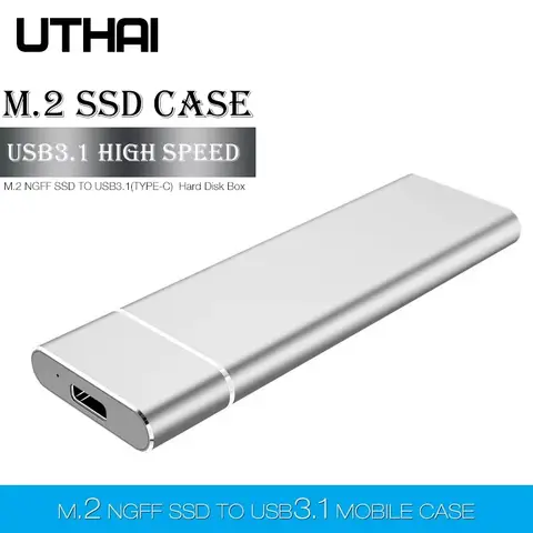 UTHAI T24 Laptop accessories M.2 NGFF Type-C portable hard drive box 3.1 high-speed transfer NGFF solid-state drive box