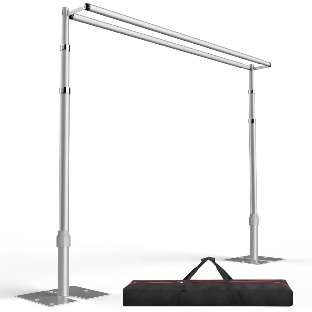 Backdrop Stand Heavy Duty 10x10Ft, Double Crossbar Pipe and Drape Photo Background Support Kit, Adjustable Metal Frame with Base
Backdrop Stand Heavy Duty 10x10Ft, Double Crossbar Pipe and Drape Photo Background Support Kit, Adjustable Metal Frame with Base