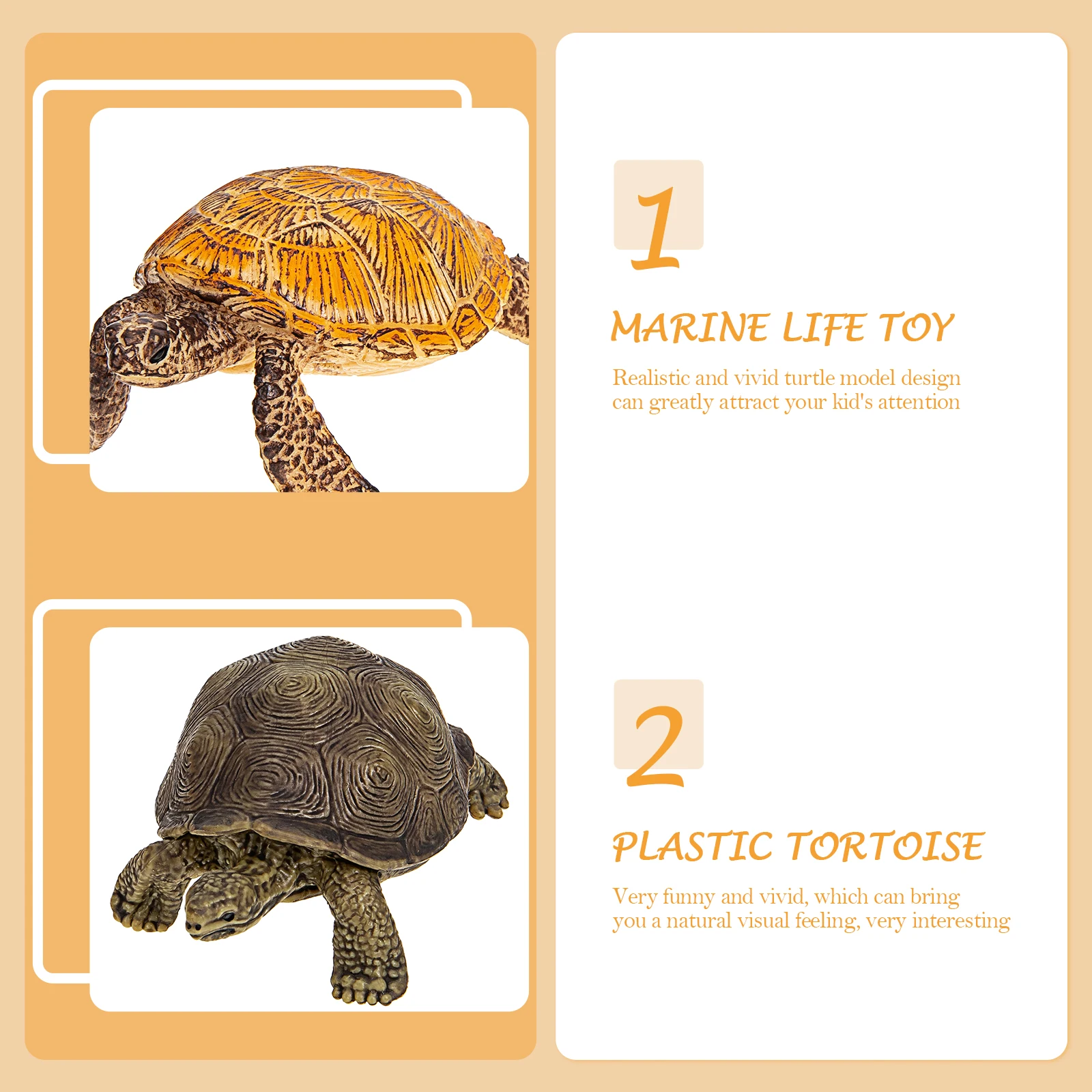 2pcs Ornaments Realistic Turtle Models Fish Tank Decor Aquarium Plastic Tortoise Desktop Child Educational
2pcs Ornaments Realistic Turtle Models Fish Tank Decor Aquarium Plastic Tortoise Desktop Child Educational