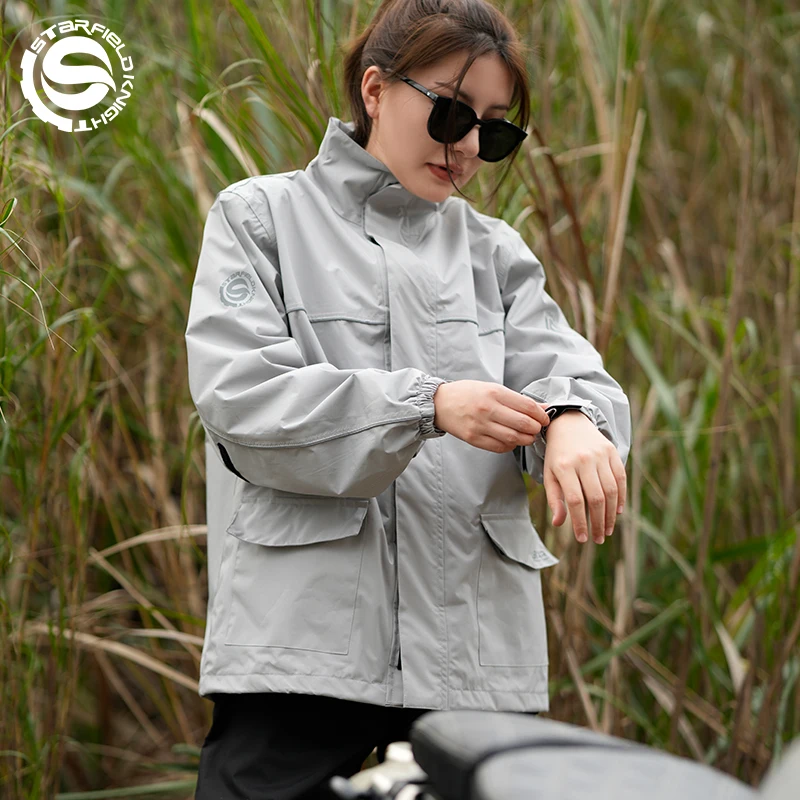 SFK Split Raincoat Rainpants 2Pcs/set New Motorcycle Raincoat Suit Men Women Riding Equipment Waterproof Clothes Reflective Logo
SFK Split Raincoat Rainpants 2Pcs/set New Motorcycle Raincoat Suit Men Women Riding Equipment Waterproof Clothes Reflective Logo