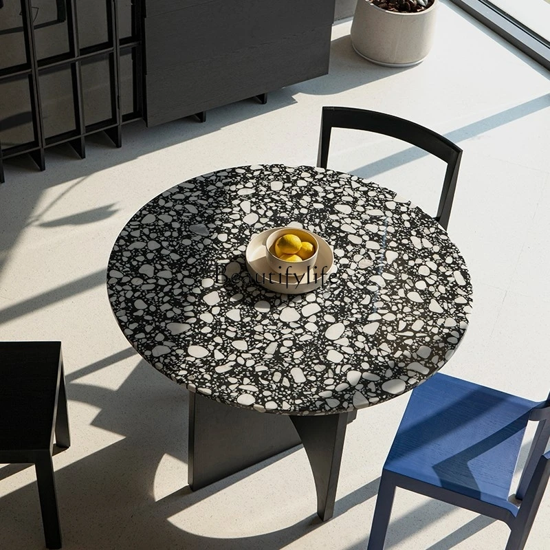 Круглый современный минималистичный журнальный столик Terrazzo Moon для гостиной и балкона
Круглый современный минималистичный журнальный столик Terrazzo Moon для гостиной и балкона