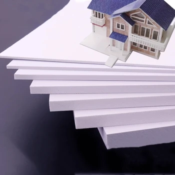 모델 제작용 PVC 폼 보드, 스티로폼 플레이트, 폴리스티렌 시트, 폼 보드 건설 자재, 100mm x 100mm, 3 개
