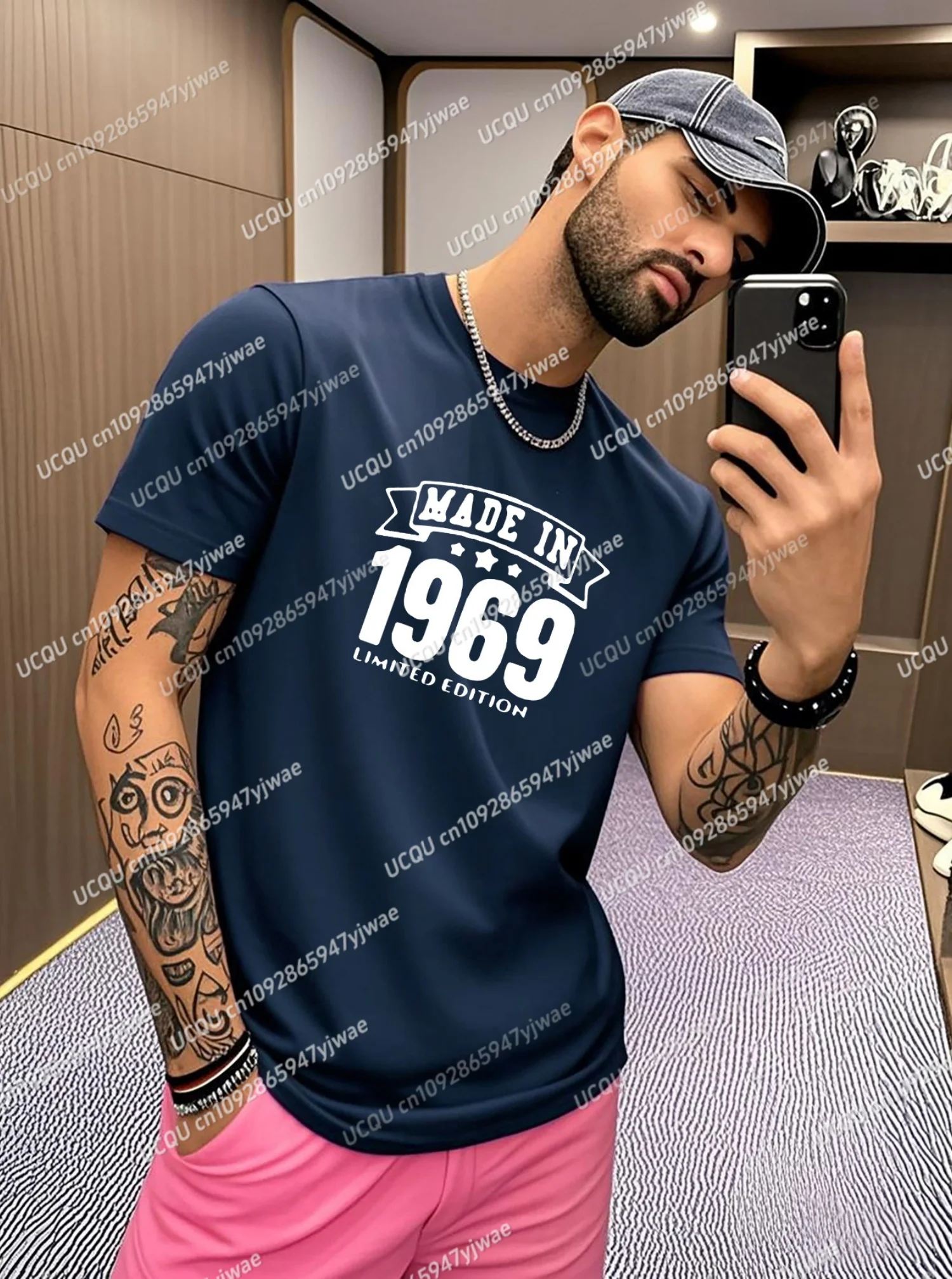 Summer MADE IN 1969 Print Men Polyester T-Shirt O-Neck Short Sleeves Lightweight Jersey Plus Size Sport Daily Tees Men Clothes
Summer MADE IN 1969 Print Men Polyester T-Shirt O-Neck Short Sleeves Lightweight Jersey Plus Size Sport Daily Tees Men Clothes