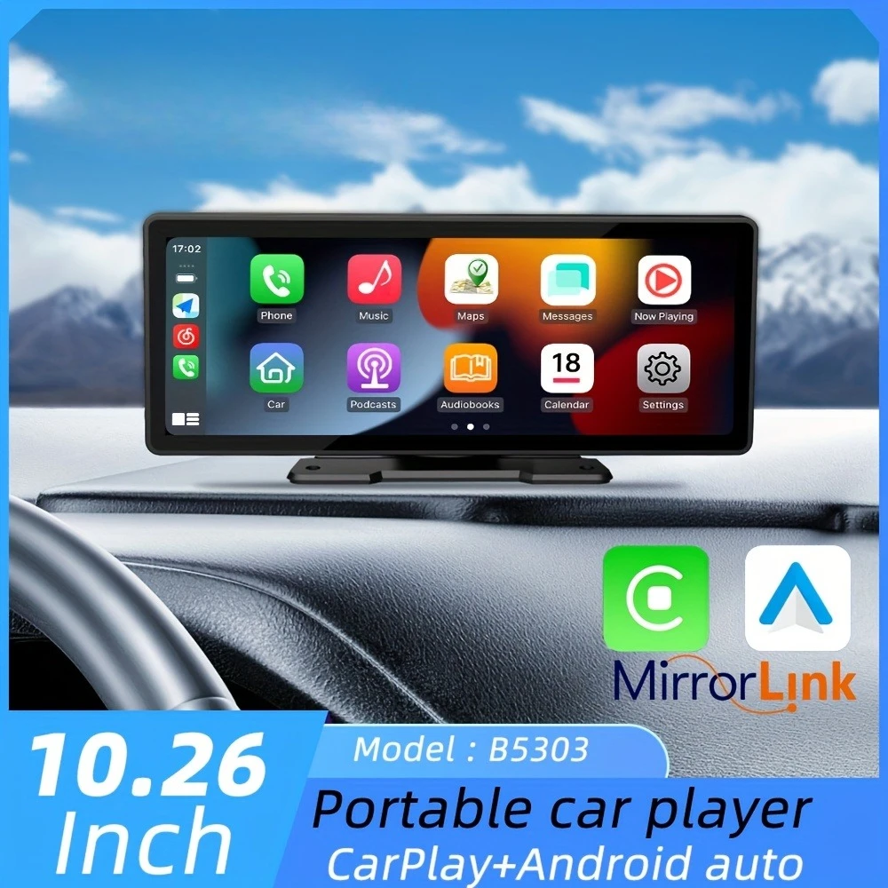 26.06 cm Portable Carplayer Android auto Screen mirroring Car Radio BT USB TF Player Reverse camera HD screen Car Multimedia Car
26.06 cm Portable Carplayer Android auto Screen mirroring Car Radio BT USB TF Player Reverse camera HD screen Car Multimedia Car