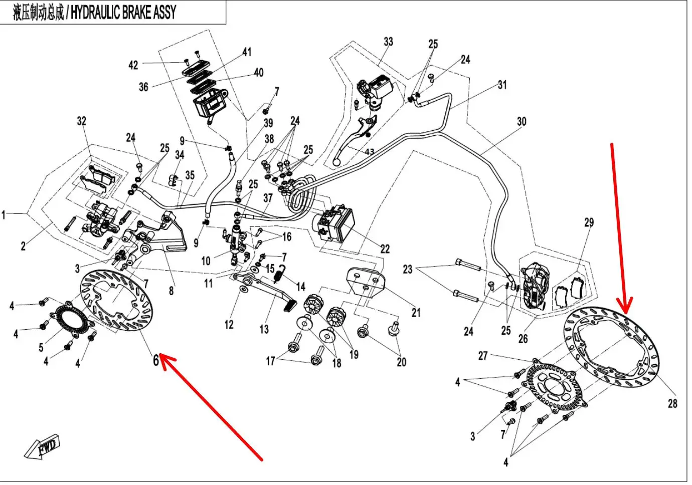 Front Disc Brake or Rear Disc Brake suit CF250SR code is 6KJ0-080001-20000/6KJ0-080002-10000
Front Disc Brake or Rear Disc Brake suit CF250SR code is 6KJ0-080001-20000/6KJ0-080002-10000