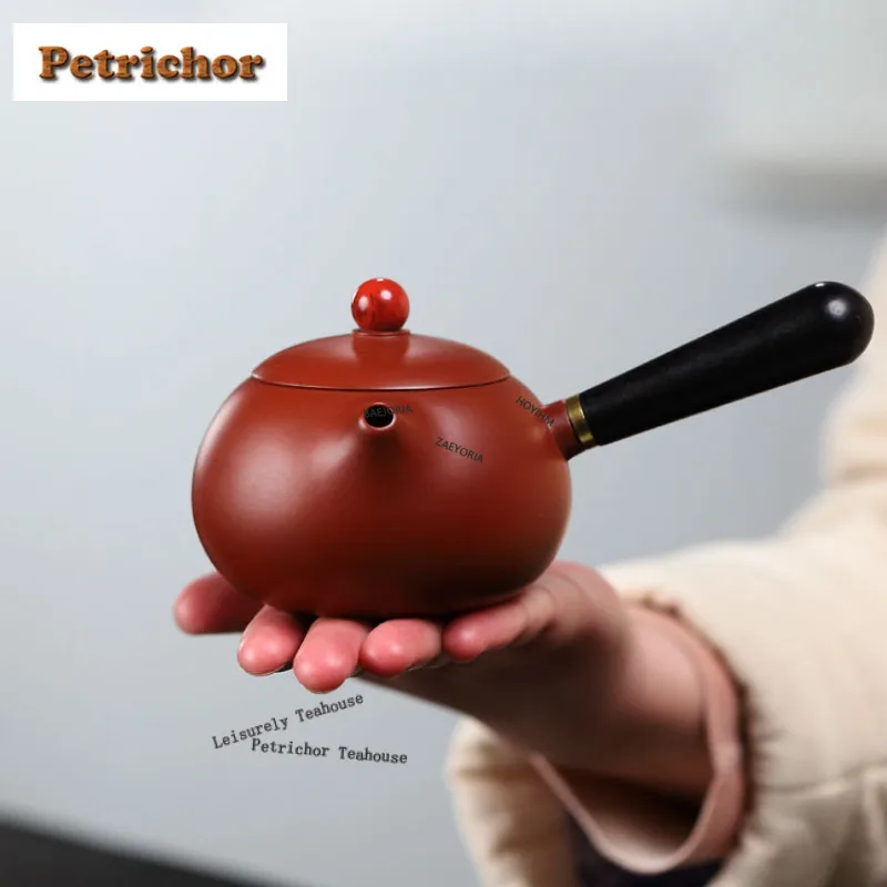 200ml Vintage Yixing Purple Clay Teapots Handmade Side Handle Xishi Pot Raw Ore Dahongpao/purple Mud Kettle Zisha Tea Set Craft
200ml Vintage Yixing Purple Clay Teapots Handmade Side Handle Xishi Pot Raw Ore Dahongpao/purple Mud Kettle Zisha Tea Set Craft