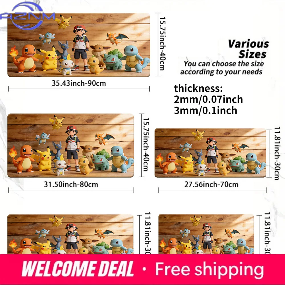 Pokemon Ash & All Starters Wooden Wall Gaming Desk Mat Non-Slip Washable Mouse Pad
Pokemon Ash & All Starters Wooden Wall Gaming Desk Mat Non-Slip Washable Mouse Pad