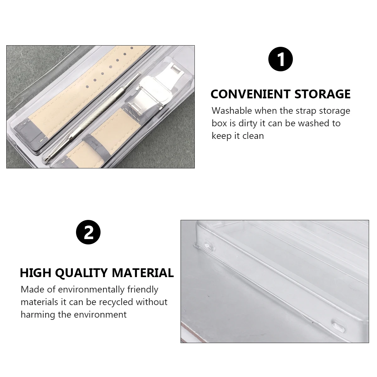 20pcs Plastic Watch Pvc Watch Strap Storage Case Reusable Eco-Friendly Washable For Home Travel Drawer Gift Organizer
20pcs Plastic Watch Pvc Watch Strap Storage Case Reusable Eco-Friendly Washable For Home Travel Drawer Gift Organizer