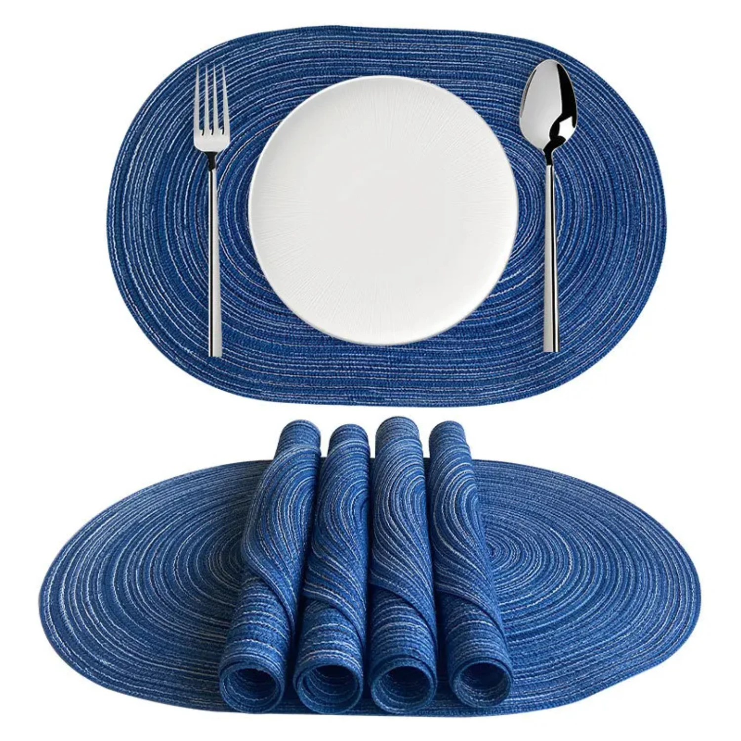 Oval Table Mats Braided Placemats Dining Table Woven Mat Set Kitchen Insulation Coasters non-slip Plate Mats Decoration Trivet
Oval Table Mats Braided Placemats Dining Table Woven Mat Set Kitchen Insulation Coasters non-slip Plate Mats Decoration Trivet