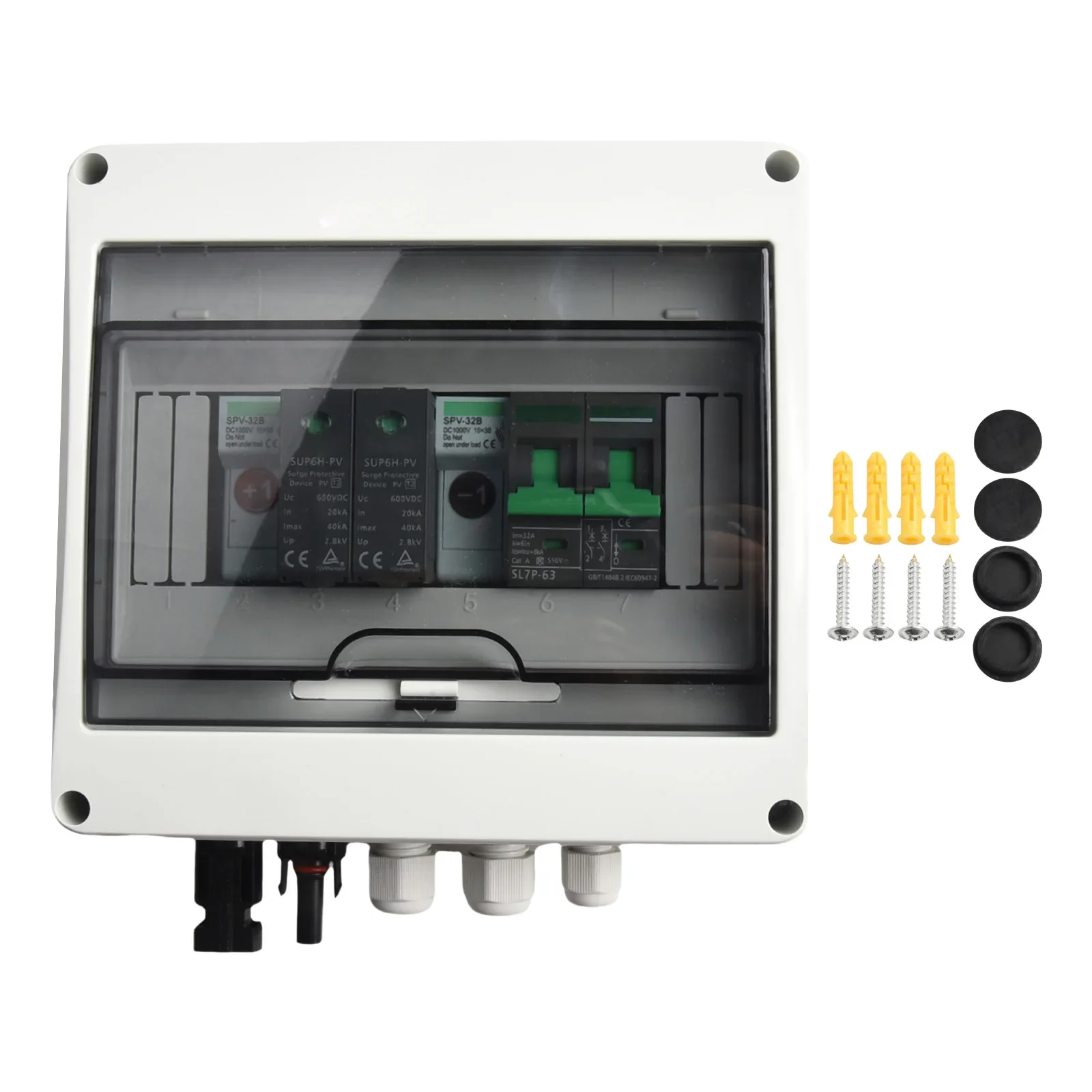 550V 1 In1 Out 1 String Solar PV Combiner Box Protection Waterproof IP65 Home Improvement Part For Automobiles Ships
550V 1 In1 Out 1 String Solar PV Combiner Box Protection Waterproof IP65 Home Improvement Part For Automobiles Ships