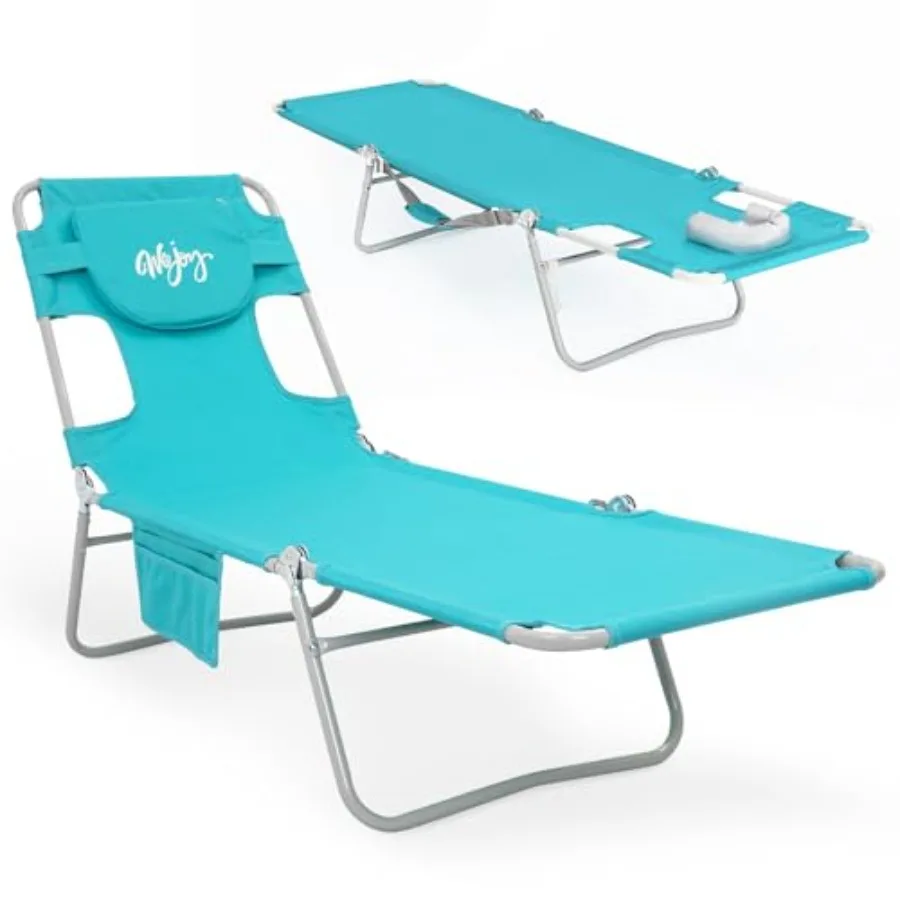Folding Tanning Chair with Face Hole, 5 Positions Face Down Beach Lounge Chairs with Pillow for Outside Sunbathing Poolside Cya
Folding Tanning Chair with Face Hole, 5 Positions Face Down Beach Lounge Chairs with Pillow for Outside Sunbathing Poolside Cya