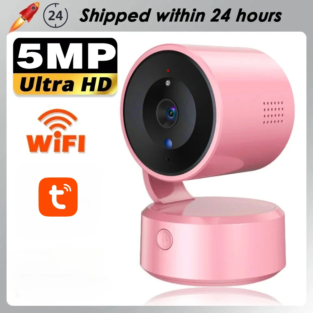Tuya 5MP Mini PTZ WiFi Camera 2-Way Audio 360° Indoor Wireless Video Security Surveillance CCTV Cameras Smart Home Baby Monitor
Tuya 5MP Mini PTZ WiFi Camera 2-Way Audio 360° Indoor Wireless Video Security Surveillance CCTV Cameras Smart Home Baby Monitor