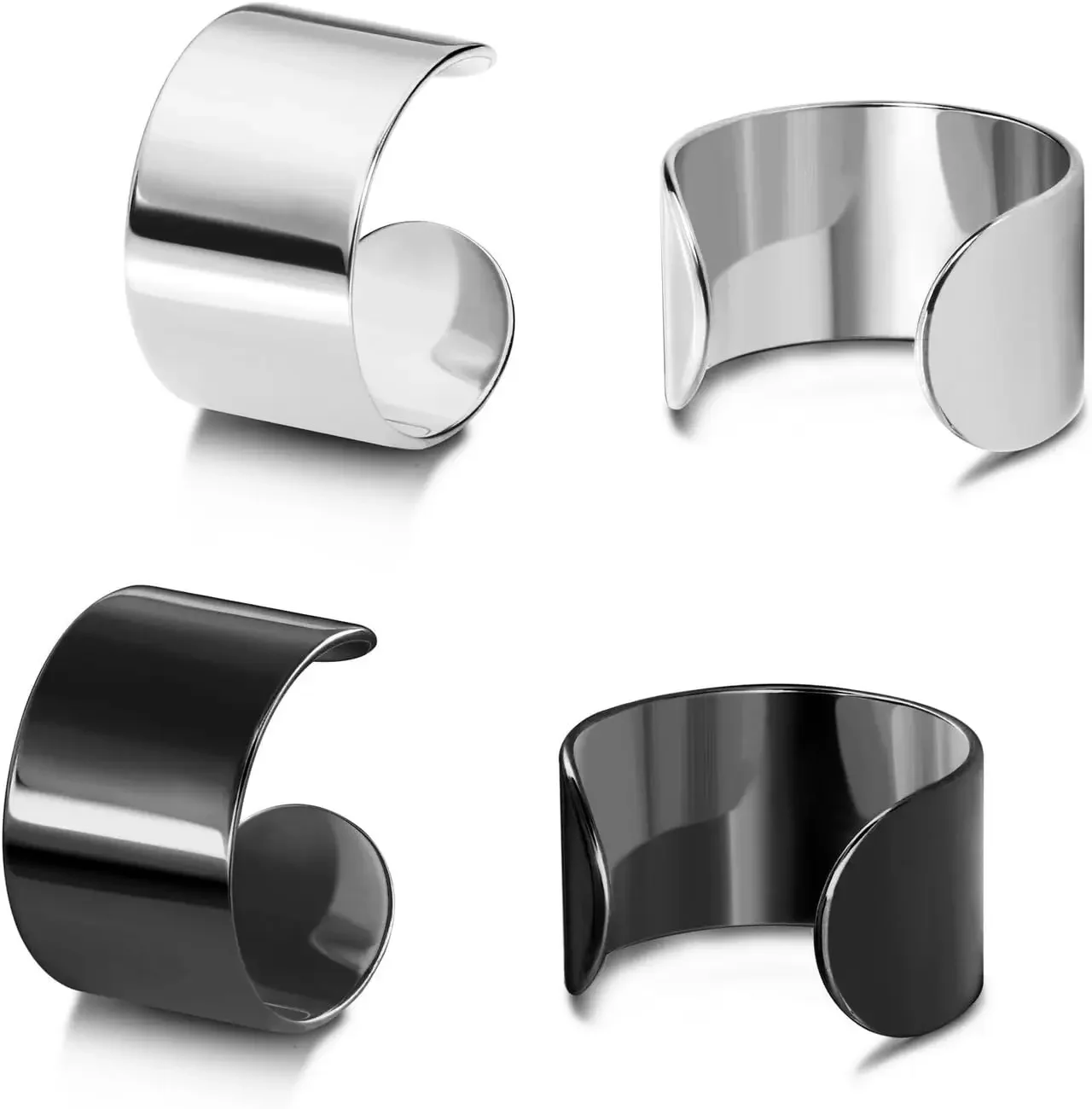 Earcuffs Stainless Steel Ear Cuffs Helix Cartilage Clip on Wrap Punk Earrings for Women Men Non Piercing Adjustable
Earcuffs Stainless Steel Ear Cuffs Helix Cartilage Clip on Wrap Punk Earrings for Women Men Non Piercing Adjustable