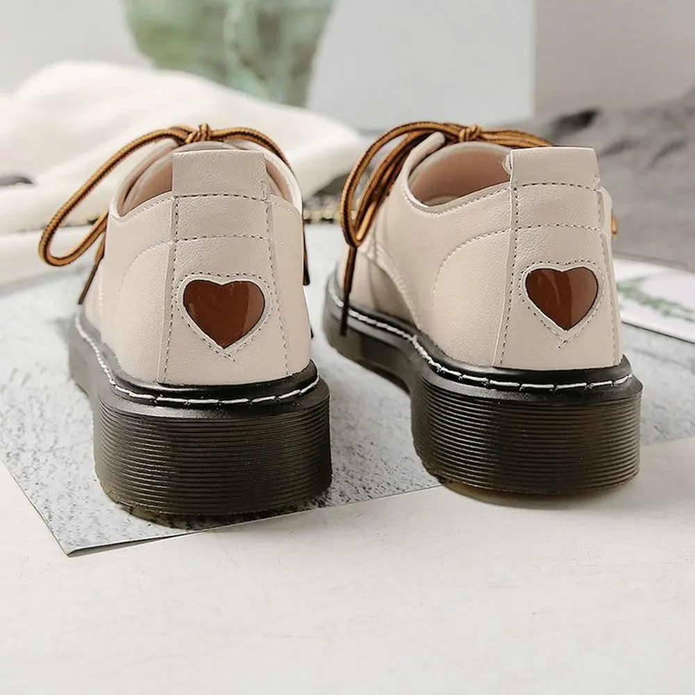 Ladies Sneakers Lace Up Leather 2022 Fall New Women's Shoes Love Thick Sole Ladies Oxford Retro Flats College Style
Ladies Sneakers Lace Up Leather 2022 Fall New Women's Shoes Love Thick Sole Ladies Oxford Retro Flats College Style