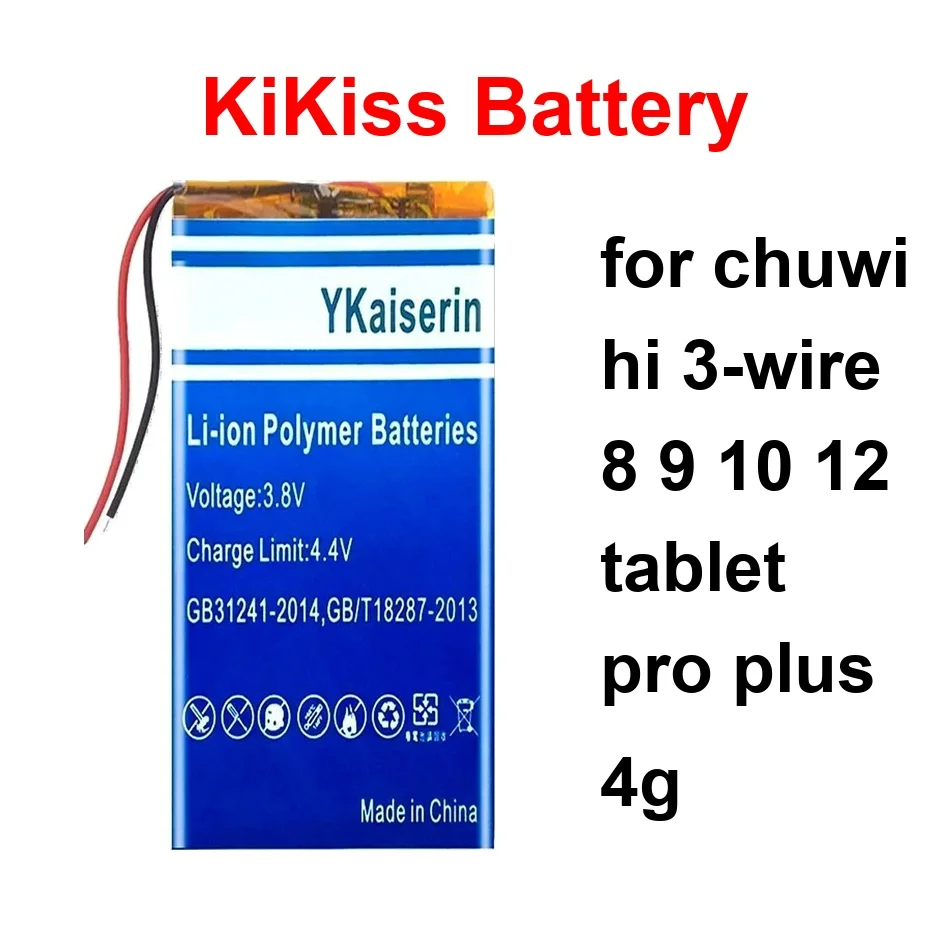 Аккумулятор 5800-15000 мАч для планшетов Chuwi HI 3-Wire 8, 9, 10, 12 Pro Plus 4G, Hi83, CW1529, 2-контактный, HI12, без разъема
Аккумулятор 5800-15000 мАч для планшетов Chuwi HI 3-Wire 8, 9, 10, 12 Pro Plus 4G, Hi83, CW1529, 2-контактный, HI12, без разъема