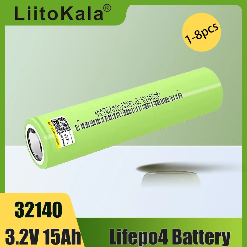 1-8pcs LiitoKala 32140 3.2v 15Ah lifepo4 battery 12v 24V 36V 48V 20ah 30ah 40ah ebike electric bicycles RV Motorhome scooter
1-8pcs LiitoKala 32140 3.2v 15Ah lifepo4 battery 12v 24V 36V 48V 20ah 30ah 40ah ebike electric bicycles RV Motorhome scooter