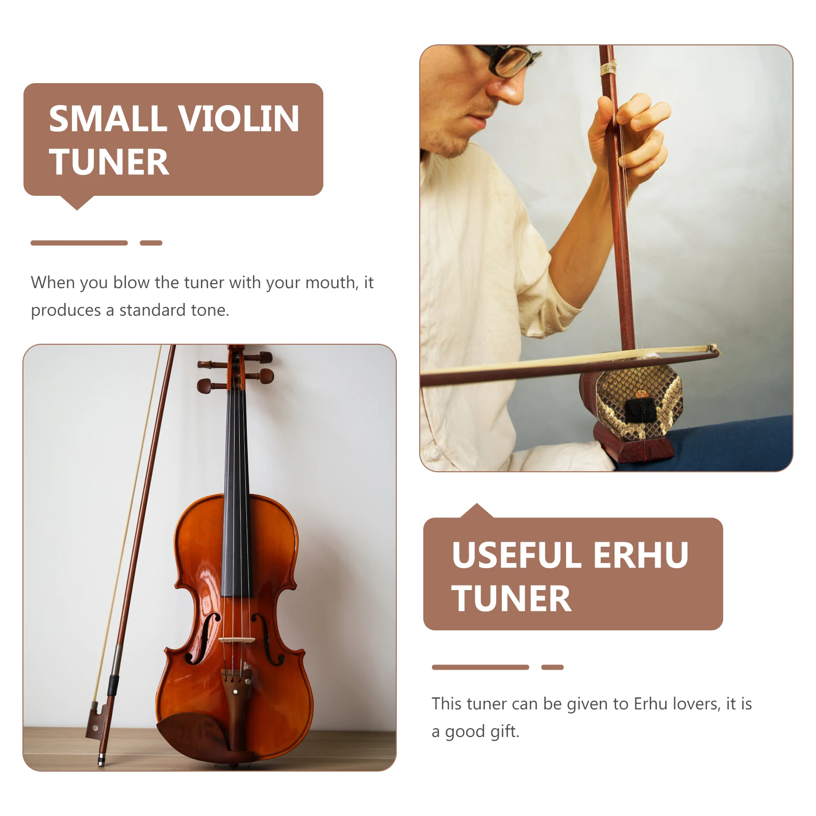 Exquisite Violin Tuner Universal Erhu Cello Tuning Tool Professional Pitch Precision Music Instrument Tuning Device For Choir
Exquisite Violin Tuner Universal Erhu Cello Tuning Tool Professional Pitch Precision Music Instrument Tuning Device For Choir