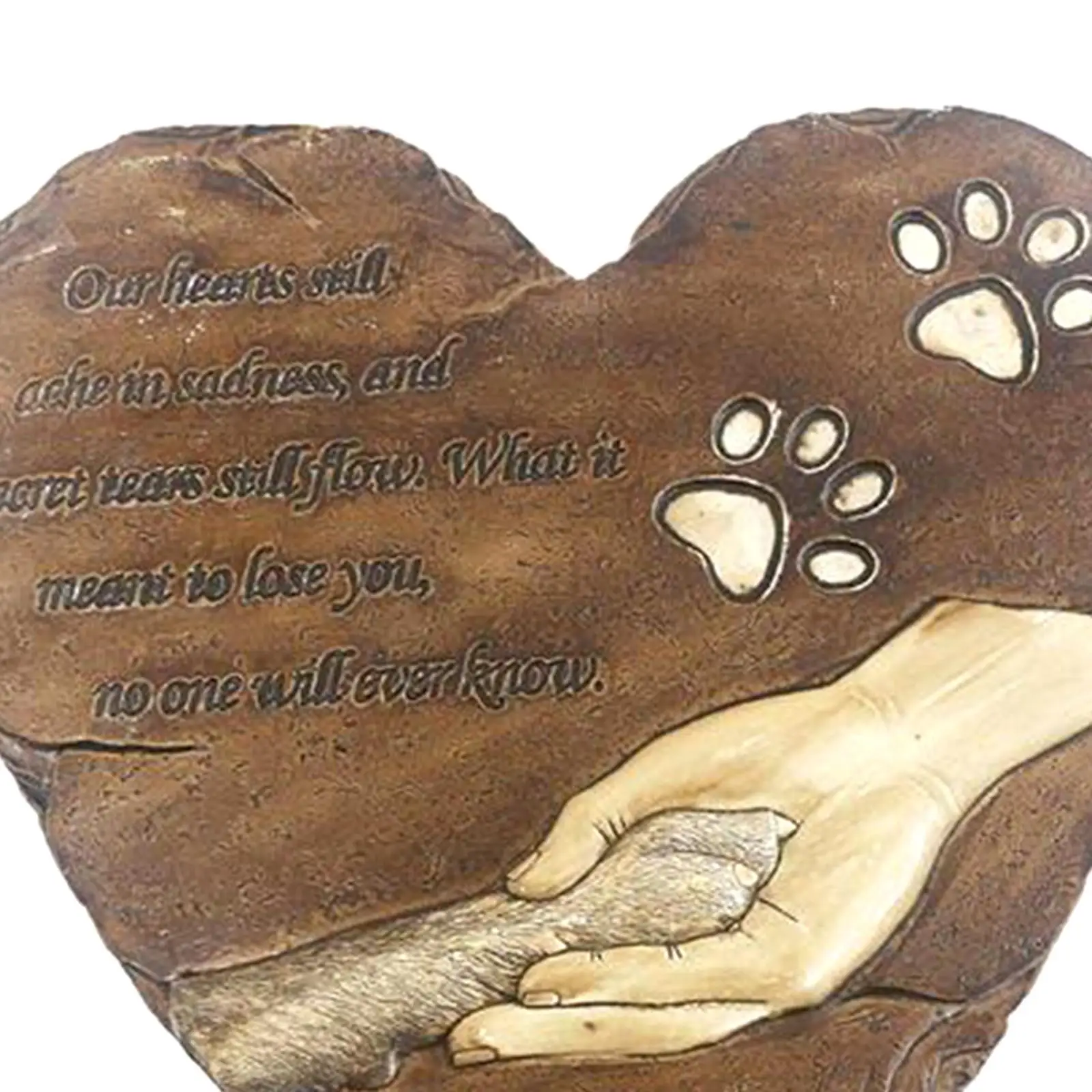 Pet Memorial Stones for Dogs Waterproof Resin Decorations Loss of Pet Gift Pet Tombstone for Yard Outdoor Patio Garden Flowerbed
Pet Memorial Stones for Dogs Waterproof Resin Decorations Loss of Pet Gift Pet Tombstone for Yard Outdoor Patio Garden Flowerbed