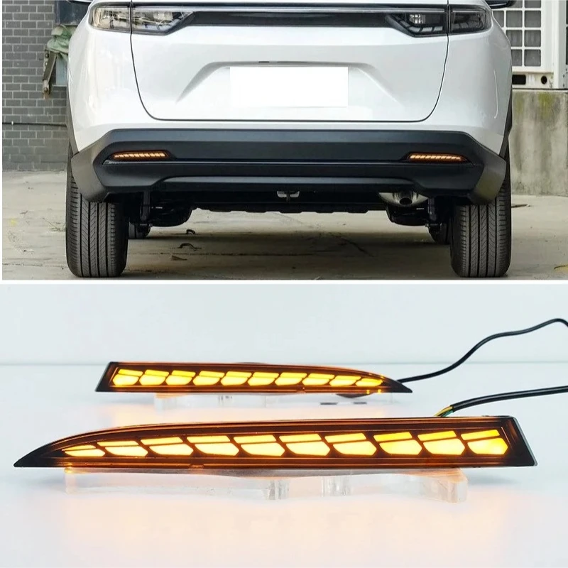 Car LED Rear Bumper Light Reflector Fog Lamp Modified Driving Brake Lamp Dynamic Turn Signal For Honda HR-V HRV XRV RS 2022 2023
Car LED Rear Bumper Light Reflector Fog Lamp Modified Driving Brake Lamp Dynamic Turn Signal For Honda HR-V HRV XRV RS 2022 2023