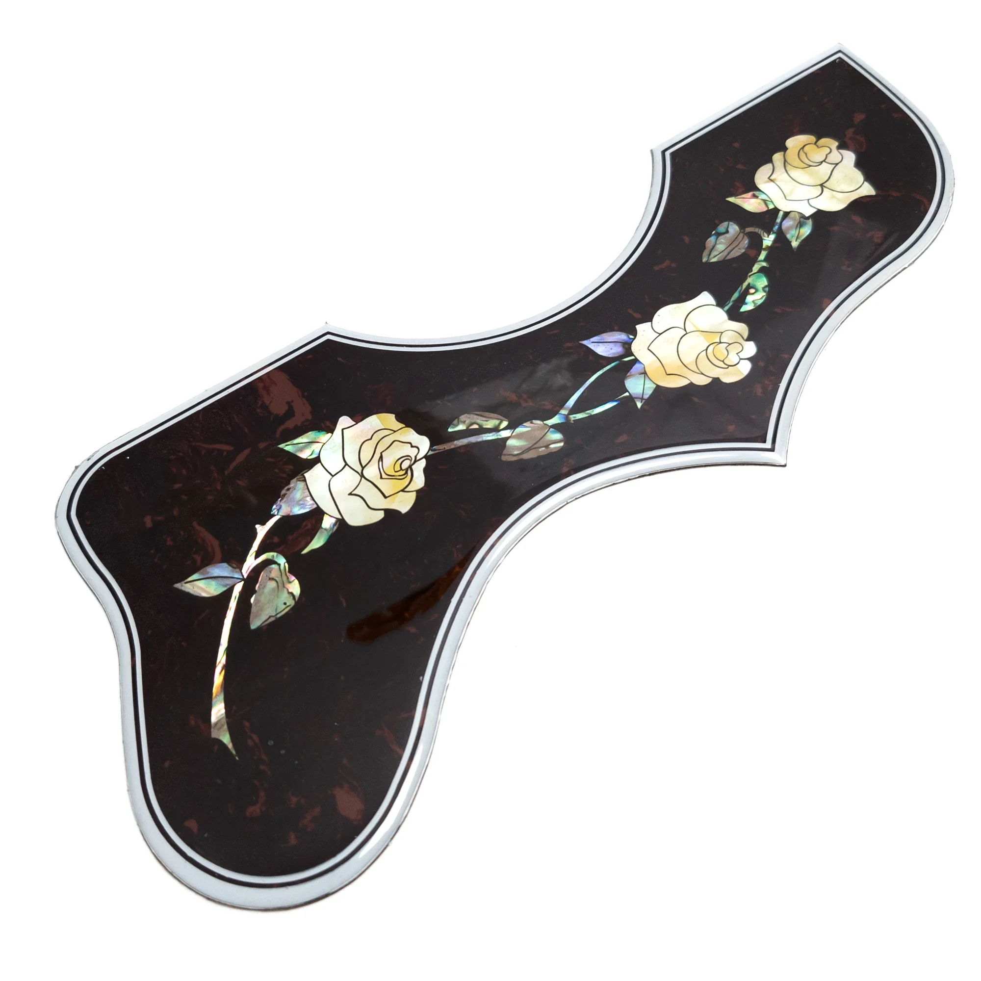 Acoustic Guitar Pickguard for J200/SJ200 – 2mm Thick Scratch Plate with Abalone Shell Inlay, Fits 41-42" Guitars
Acoustic Guitar Pickguard for J200/SJ200 – 2mm Thick Scratch Plate with Abalone Shell Inlay, Fits 41-42" Guitars