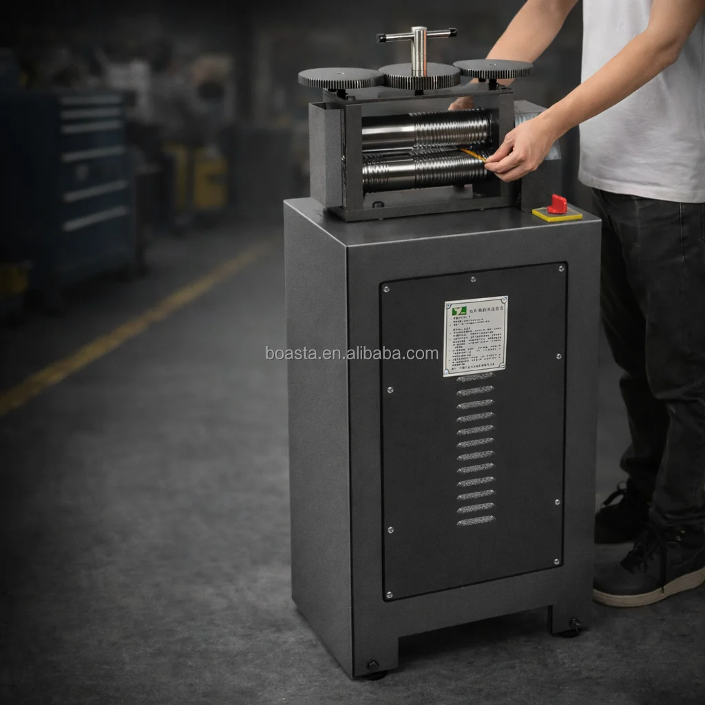 Boasta 250mm Heavy 1500W Jewelry Rolling Mill Machine for Gold Silver Wire Sheet Square Rolling 250mm Vertical Type
Boasta 250mm Heavy 1500W Jewelry Rolling Mill Machine for Gold Silver Wire Sheet Square Rolling 250mm Vertical Type