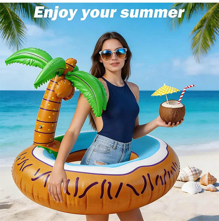 Thickened PVC Coconut Tree Swimming Ring Inflatable Floating Ring Water Play Float Ring For Adults And Kids Summer Pool Beach
Thickened PVC Coconut Tree Swimming Ring Inflatable Floating Ring Water Play Float Ring For Adults And Kids Summer Pool Beach