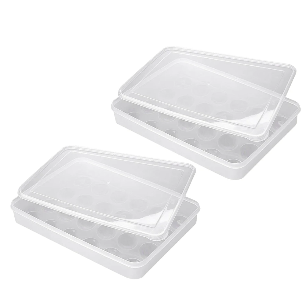 2 Pcs Egg Carton Plastic Holder Reusable Storage Container Tray Fridge Chicken Eggs Transparent Large Capacity Save Space Home
2 Pcs Egg Carton Plastic Holder Reusable Storage Container Tray Fridge Chicken Eggs Transparent Large Capacity Save Space Home