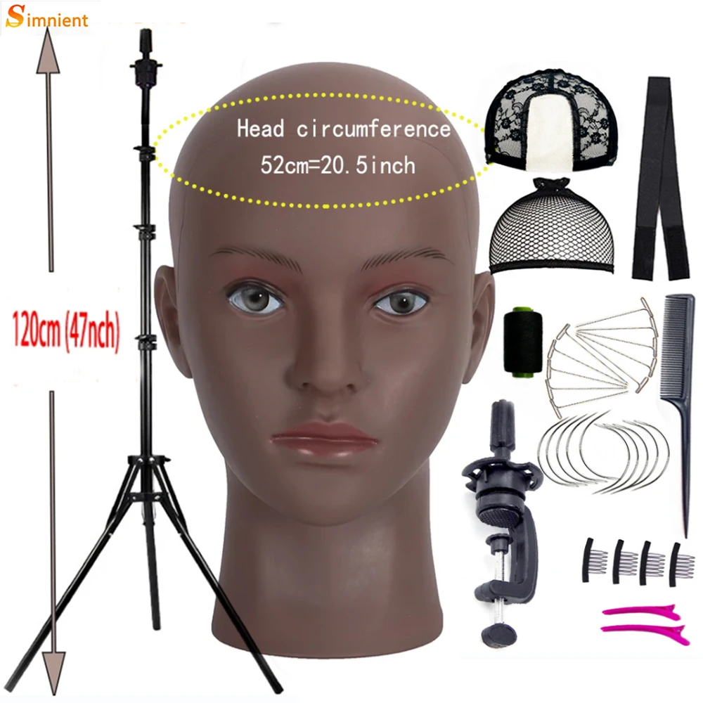 Adjustable Tripod Wig Stand With Bald Mannequin Head Training Manikin Head And Wig Install Kit For Making Wigs Display Styling
Adjustable Tripod Wig Stand With Bald Mannequin Head Training Manikin Head And Wig Install Kit For Making Wigs Display Styling