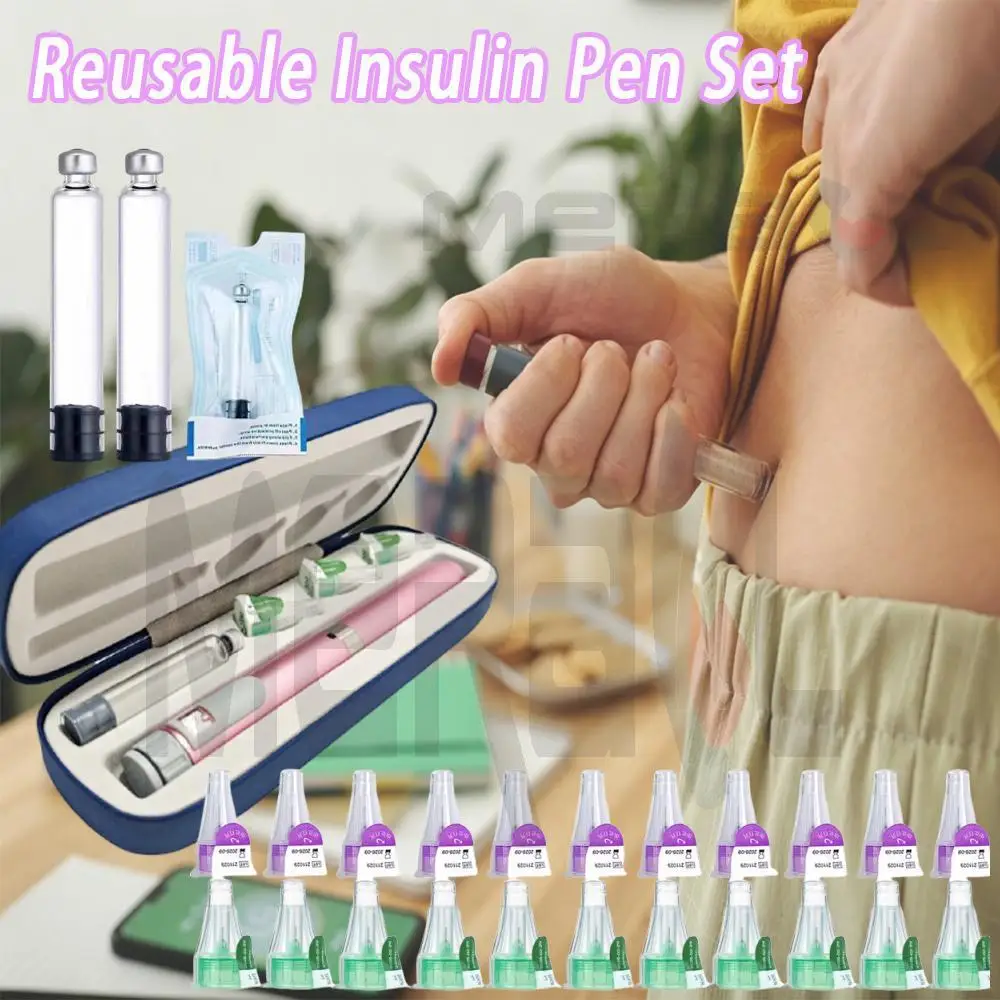 60 Unit Insulin Pen Injector, Peptide Injection Pen for V2, Reusable Research Pen Injector with Travel Case & 3ml Cartridge
60 Unit Insulin Pen Injector, Peptide Injection Pen for V2, Reusable Research Pen Injector with Travel Case & 3ml Cartridge