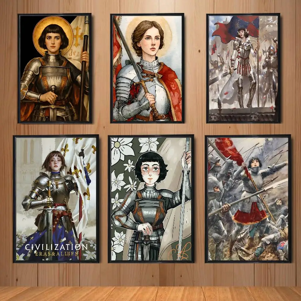 Leader Joan of Arc Civilization Poster Prints Wall Art Painting Picture Gift Living Room Bar Restaurant Dec Sticker Large
Leader Joan of Arc Civilization Poster Prints Wall Art Painting Picture Gift Living Room Bar Restaurant Dec Sticker Large