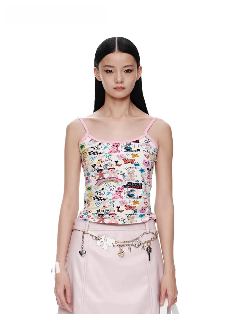 New Graffiti Innerwear Tank Top Women's Short Style Cotton Vest Versatile MOF Girl's Inner Match All-Match Summer Design
New Graffiti Innerwear Tank Top Women's Short Style Cotton Vest Versatile MOF Girl's Inner Match All-Match Summer Design