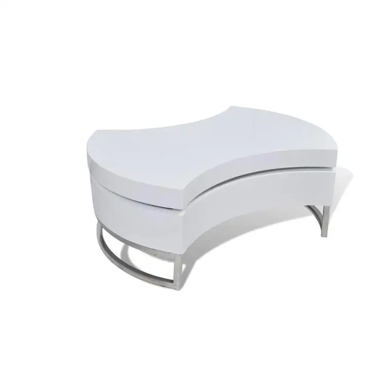 Coffee Table Shape-Adjustable High Gloss White
Coffee Table Shape-Adjustable High Gloss White